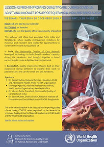 Lesson #2 from improving quality of care